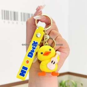 Resim Silver1 Gıoıo Anahtarlık Küçük Kolye Hediye Sevimli Üç Boyutlu Bebek Okul Çantası Çanta Çekicilik (Yurt Dışından) 