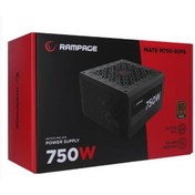 Resim Rampage MATE M750-80PB 750W 12cm Fan Full Modular 80 Plus Bronze Aktif PFC Siyah Power Supply 