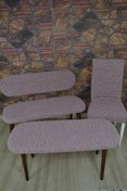 Resim kılıfteks Bench Puf 2 Sandalye Takım Kılıfı 