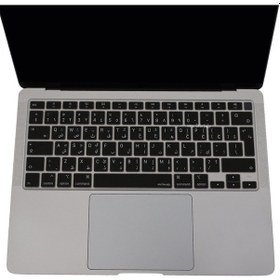 Resim Arapça Klavye Koruyucu MacBook Uyumlu Air M1 13inç Touchıd'li Air A2337 A2179 Uk Enter İle 001 
