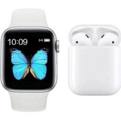 Resim Iphone 13 Pro Max Uyumlu Yeni Nesil Watch 6 Series Akıllı Saat + I12 Bluetooth Kulaklık 