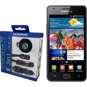 Resim Case Man Samsung S2 Araç Şarj Cihazı + Telefon Tutucu + Kablo 3in1 Araç Kiti 