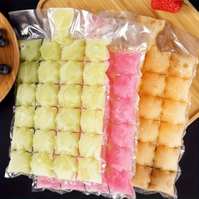 Resim 240/120/24 adet Tek Kullanımlık Buz Küpü Torbası, Buz Küpü Kalıpları, Kendinden Yapışkanlı Dondurucu Makine, Açık Hava Mutfak Gereçleri 
