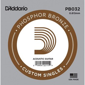 Resim D'Addario PB032 Akustik Tek Tel 