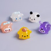 Resim Sevimli Karikatür Karakteri Reçine Figürleri - for My Melody, for Kuromi, Pompadam Purin, for Pochacco, for Cinnamoroll için - Araba Koltuğu, for Masa Süsleri ve Gece Lambası Parti Dekoru, Gece Lambası Aksesuarları için İdeal | Oynak Tasarım | Dayanıklı Reçine 
