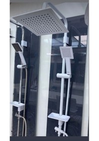 Resim Armour Armatür Banyo Bataryası Seti Beyaz Beyaz 