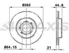 Resim On Fren Disk Aynasi Havali Honda Jazz City 2008> Civic 2001 2006 (262X4) 
