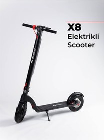 Resim PiranTech X8 Elektrikli Scooter - Max 700 W - Çıkartılabilir Batarya Özellikli Scooter 