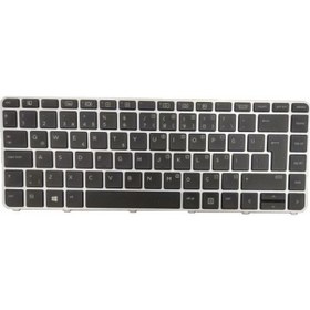 Resim Hp Elitebook 1040 G3 Uyumlu Klavye Siyah Tuş Takımı Tuş Seti Led Işıklı Türkçe 