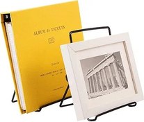 Resim JTRF Ayarlanabilir Şövale Katlanabilir Tablet Standı Tutucu, Demir Ekran Masaüstü Tablet Standı, Siyah Kaymaz Tel Tutucu Telefon, Tablet, Ekran Dekoratif Plaka için Şövale Standı (9-12,9 inç Tabletler 