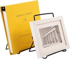 Resim JTRF Ayarlanabilir Şövale Katlanabilir Tablet Standı Tutucu, Demir Ekran Masaüstü Tablet Standı, Siyah Kaymaz Tel Tutucu Telefon, Tablet, Ekran Dekoratif Plaka için Şövale Standı (9-12,9 inç Tabletler 