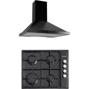 Resim Kumtel 2'Li Siyah Ankastre Set (KO-410 BF + DP6-S) 