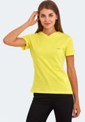 Resim Slazenger KRISTEN I Kadın V Yaka Sarı Tişört 