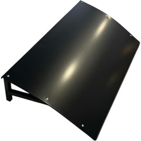 Resim LICCIA Metal Kapı Pencere Üstü Pratik Sundurma 115 cm x 60 cm x 25 cm Siyah Renk 