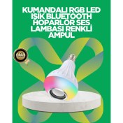 Resim Bluetooth Hoparlörlü LED Ampul – 12W Enerji Tasarruflu 