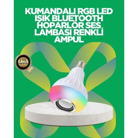 Resim Bluetooth Hoparlörlü LED Ampul – 12W Enerji Tasarruflu 