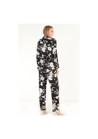 Resim Doremi Floral Pattern Uzun Kollu Kadın Pijama Takım Çok Renkli 