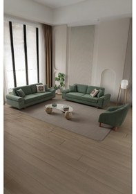 Resim Armada 3+3+1 Koltuk Takımı Yeşil Yeşil 
