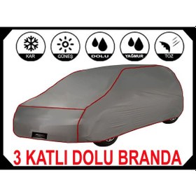 Resim 3 Katlı Dolu Darbe Koruyucu Peugeot 3008 Araba Brandası Oto Branda Araba Çadırı 