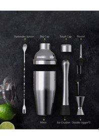 Resim 6 Parça Kokteyl Seti 750ml Avantajlı Shaker Paketi 