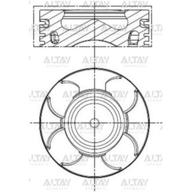 Resim 8770789std000g Piston Segmanlı Lınea / G.punto / Doblo / Astra H 