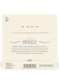 Resim D'addario Ej87T Titanium Tenor Ukulele Strings Takım Tel Tenor 