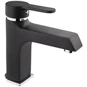 Resim Kare Stil Mix Lavabo Bataryası Siyah 30009-K 
