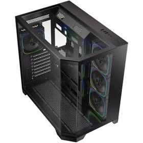 Resim Bitfenix P100 850w 80+ Bronze Atx 3.1 Tempered Glass Frgb Siyah Atx Mid Tower Kasa 