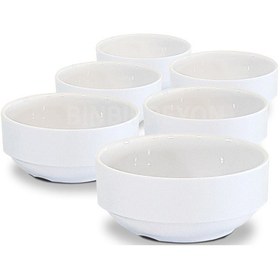Resim Melamin Çorba Kasesi Seti 6 Adetli 12cm RA390 