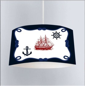 Resim EVSEHOMES Denizci Çapa 8 Çocuk Avizesi 