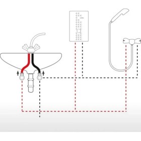 Resim Veito Flow E7 7500 Watt Beyaz Şofben 7 lt/dk Su Isıtma Kapasitesi Merkezi Sistem Uyumlu 