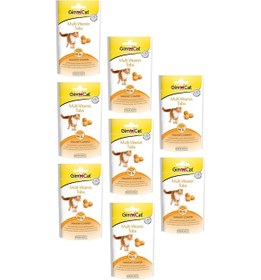 Resim Gimcat Multi-Vitamin Tabs Kedi Ödülü 8 x 40 G 