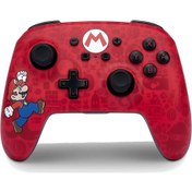 Resim Powera Nintendo Switch Enhanced Kablosuz Oyun Kumandası Gamepad Here We Go Mario 