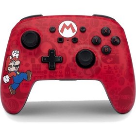 Resim Powera Nintendo Switch Enhanced Kablosuz Oyun Kumandası Gamepad Here We Go Mario 