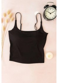 Resim Cezve Üstüne Giyilebilir, Askılı Ve Kaplı Basic Top 477217809 Siyah 