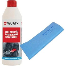 Resim Würth Deri Besleyici Bakım Kremi 500 Ml + Güderi Bez Mavi 130 Gr N11.186 