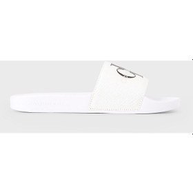 Resim Calvin Klein Kadın Terlik Yw0yw00103 01w Beyaz-siyah Beyaz - Siyah 