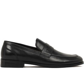 Resim Derimod Black Erkek Siyah Deri Klasik Loafer 26SFD602718 