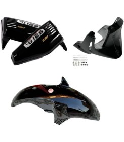 Resim Bardakcı Bike Cg Siyah Üçlü Set (Sakal-Çamurluk-Yankapak) 