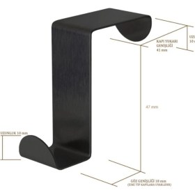 Resim Risingmaber Askılık Kapı Arkası Bornoz Askılığı Mutfak Banyo Askılığı Havlu Askılığı Elbise Askilik 4'lü 