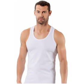 Resim Kompedan Erkek Likralı Sporcu Atlet Beyaz | K0267 