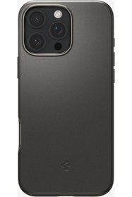 Resim Spigen iPhone 16 Pro Max Kılıf Thin Fit MagFit MagSafe özellikli Gunmetal - ACS07979 