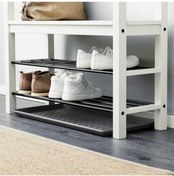 Resim IKEA Baggmuck Ayakkabı Tepsisi Ayakkabı Standı Ayakkabılık 71x35 Cm Koyu Gri 