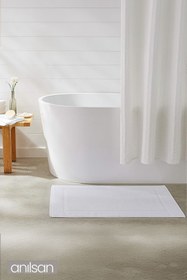 Resim Anılsan Melissa %100 Pamuk Ayak Havlusu - Beyaz 50x70, 245 Gr 