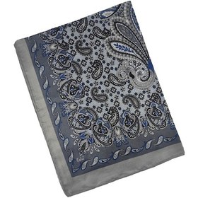 Resim Mim Eşarp Enba Etnik Desenli Soft Pamuklu Şal 75x190 Cm Gümüş - Gri 