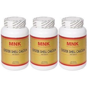 Resim Mnk Oyster Shell Calcium Vitamin D 3x120 Tablet 