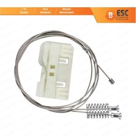 Resim Renault Clio MK3 2005-2014 İçin Arka Sol Cam Kriko Tamir Seti 