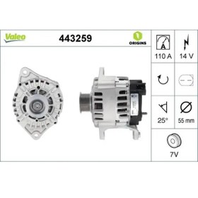 Resim Valeo ALTERNATOR 14V 110 A DUCATO III DAILY III / IIV / V KARSAN J10 2.3JTD 06 