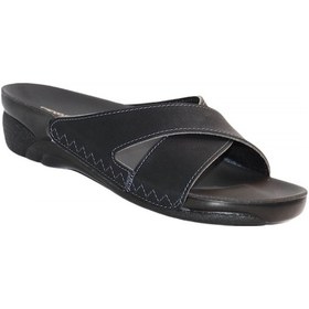 Resim Ceyo Venedik-9 Anatomik Kadın Terlik Siyah 