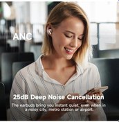 Resim Lasonstiges Siyah Oneodio Supereq S10 Anc Bluetooth 5.4 Kablosuz Kulaklık Tws Aktif Gürültü Önleyici Kulaklık Enc Mikrofonlu Kulaklıklar Oyun Modu 